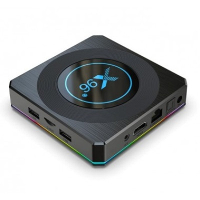 ТВ-приставка Mini PC - X96 X4 S905x4, 2Gb, 16Gb, Wi-Fi 2.4G+5G+100 Lan, USB3.0, Mali-G31, HDMI, Display, RGB подсветка, поддержка AV1, BT4.1, Android 11