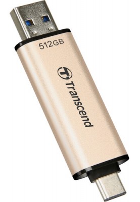 USB 3.2/Type-C Flash Drive 512Gb Transcend JetFlash 930C, Gold/Black (TS512GJF930C)