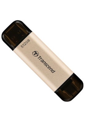 USB 3.2/Type-C Flash Drive 512Gb Transcend JetFlash 930C, Gold/Black (TS512GJF930C)