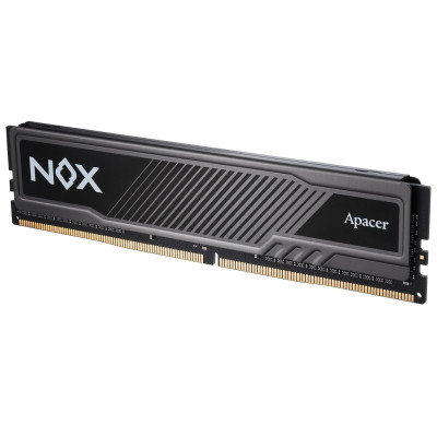 Пам'ять 16Gb DDR4, 3200 MHz, Apacer Nox, Black, 16-18-18-38, 1.35V, з радіатором (AH4U16G32C28YMBAA-1)
