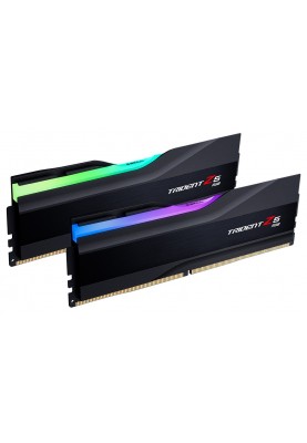 Пам'ять 16Gb x 2 (32Gb Kit) DDR5, 5600 MHz, G.Skill Trident Z5 RGB, Black, 36-36-36-89, 1.2V, з радіатором (F5-5600J3636C16GX2-TZ5RK)