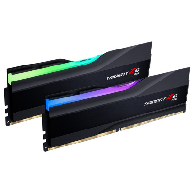 Пам'ять 16Gb x 2 (32Gb Kit) DDR5, 6000 MHz, G.Skill Trident Z5 RGB, Black, 36-36-36-96, 1.35V, з радіатором (F5-6000J3636F16GX2-TZ5RK)