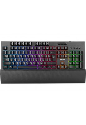 Клавіатура Ergo KB-645, Black, USB, RGB підсвічування, 1.5 м (KB-645)