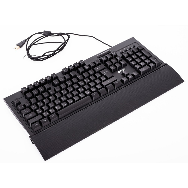 Клавіатура Ergo KB-645, Black, USB, RGB підсвічування, 1.5 м (KB-645)