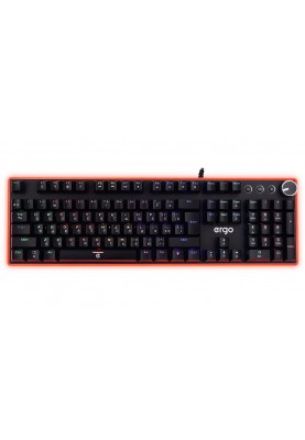Клавіатура Ergo KB-955 RGB, Black, USB, механічна, "райдужне" підсвічування, перемикачі Blue, 1.5 м (KB-955)