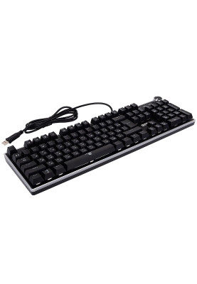 Клавіатура Ergo KB-955 RGB, Black, USB, механічна, "райдужне" підсвічування, перемикачі Blue, 1.5 м (KB-955)