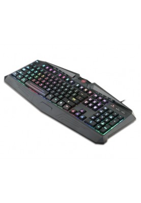 Клавіатура Redragon Harpe 2, Black, USB, мембранна, RGB підсвічування, підставка під зап'ястя (77484)