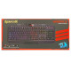 Клавіатура Redragon Harpe 2, Black, USB, мембранна, RGB підсвічування, підставка під зап'ястя (77484)