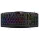 Клавіатура Redragon Harpe 2, Black, USB, мембранна, RGB підсвічування, підставка під зап'ястя (77484)