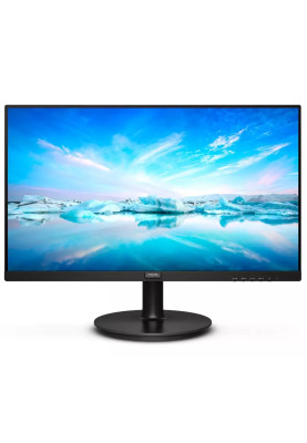 Монітор 23.8" Philips 241V8LA/00, Black, WLED, VA, 1920x1080 (16:9), 4 мс, 75 Гц, 250 кд/м², 3000:1, 178°/178°, 2x2 Вт, VGA/HDMI, VESA 100x100 мм, Adaptive Sync