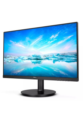 Монітор 23.8" Philips 241V8LA/00, Black, WLED, VA, 1920x1080 (16:9), 4 мс, 75 Гц, 250 кд/м², 3000:1, 178°/178°, 2x2 Вт, VGA/HDMI, VESA 100x100 мм, Adaptive Sync
