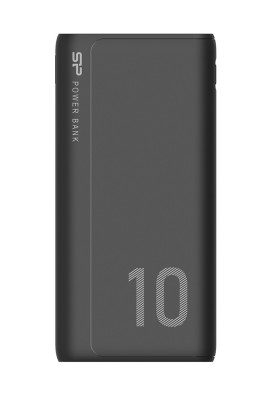 Універсальна мобільна батарея 10000 mAh, Silicon Power GP15, Black, 2xUSB (5V/2.4A) (SP10KMAPBKGP150K)