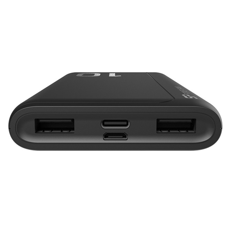Універсальна мобільна батарея 10000 mAh, Silicon Power GP15, Black, 2xUSB (5V/2.4A) (SP10KMAPBKGP150K)