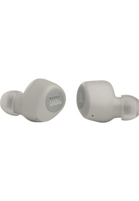 Навушники JBL Wave 100, Ivory, Bluetooth, мікрофон, чохол з функцією зарядки, технологія "Pure Bass" (JBLW100TWSIVR)