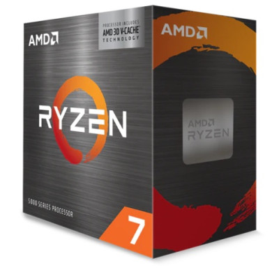 Процесор AMD (AM4) Ryzen 7 5800X3D, Box, 8x3.4 GHz (Turbo Boost 4.5 GHz), L3 96Mb, Zen 3, 7 nm, TDP 105W, розблокований множник, система охолодження в комплекті не йде (100-100000651WOF)