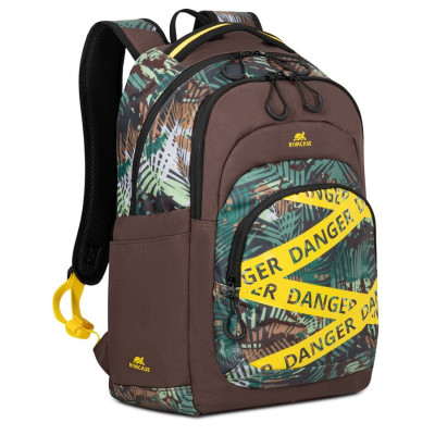 Рюкзак міський RivaCase Erebus, Jungle, поліестер, 30 л, відділення для 15.6" ноутбука, 310 x 460 x 215 мм (5461)