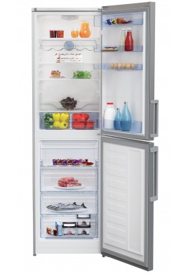 Холодильник Beko RCSA350K21PT, Grey, двокамерний, загальний об'єм 350L, корисний об'єм 205L/126L, A+, 201.6x59.5x59.2 см