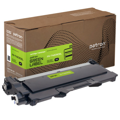 Картридж Brother TN2090, Black, HL-2132/2240/2250, DCP-7057/7060/7065, MFC-7360/7860, FAX-2845/2940, 1000 стор, Patron Green (PN-TN2090GL)