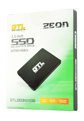 Твердотільний накопичувач 120Gb, GTL Zeon, SATA3, 2.5", 3D TLC, 500/400MB/s, алюмінієвий корпус (GTLZEON120GB)