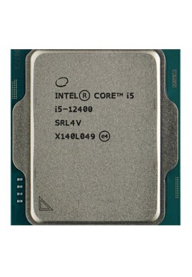 Процесор Intel Core i5 (LGA1700) i5-12400, Tray, 6x2.5 GHz (Turbo Boost 4.4 GHz, 12 потоків), UHD Graphics 730, L3 18Mb Smart Cache, Alder Lake, 10 nm, TDP 65W (CM8071504555317)