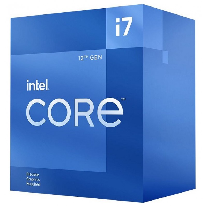 Процесор Intel Core i7 (LGA1700) i7-12700F, Box, 12x2.1 GHz (Turbo Boost 4.9 GHz, 20 потоків), L3 25Mb Smart Cache, Alder Lake, 10 nm, TDP 65W (BX8071512700F)