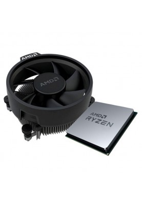 Процесор AMD (AM4) Ryzen 3 4100, Tray + Cooler, 4x3.8 GHz (Turbo Boost 4.0 GHz), L3 4Mb, Renoir, 7 nm, TDP 65W, розблокований множник (100-100000510MPK)