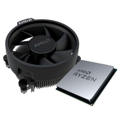 Процесор AMD (AM4) Ryzen 3 4100, Tray + Cooler, 4x3.8 GHz (Turbo Boost 4.0 GHz), L3 4Mb, Renoir, 7 nm, TDP 65W, розблокований множник (100-100000510MPK)