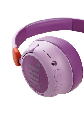 Навушники бездротові JBL JR 460NC, Pink, Bluetooth, мікрофон, акумулятор, дитячі (JBLJR460NCPIK)