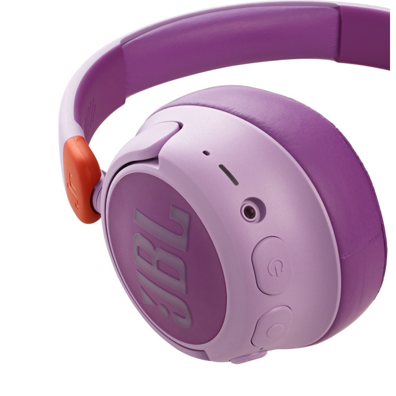 Навушники бездротові JBL JR 460NC, Pink, Bluetooth, мікрофон, акумулятор, дитячі (JBLJR460NCPIK)