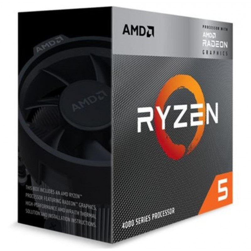 Процесор AMD (AM4) Ryzen 5 4500, Box, 6x3.6 GHz (Turbo Boost 4.1 GHz), L3 8Mb, Renoir, 7 nm, TDP 65W, розблокований множник, кулер Wraith Stealth (100-100000644BOX)