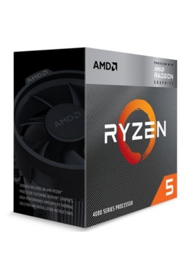 Процесор AMD (AM4) Ryzen 5 4600G, Box, 6x3.7 GHz (Turbo Boost 4.2 GHz), Radeon Graphics, L3 8Mb, Renoir, 7 nm, TDP 65W, розблокований множник, кулер Wraith Stealth (100-100000147BOX)