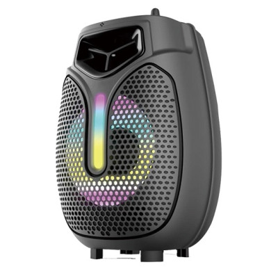 Колонка портативна Havit HV-SF133BT Black, 5 Вт, пластиковий корпус, USB, FM, BT, TWS, LED, RBG, MIC IN, акумулятор: 1200mA, керування зверху (6939119003234)