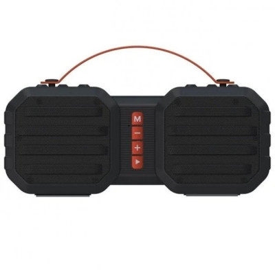 Портативна колонка Havit HV-SK802BT Black, 2х5 Вт, пластиковий корпус, AUX, Micro SD, FM, USB, акумулятор: 1800mA, керування спереду (6939119028282)
