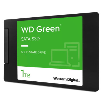 Твердотільний накопичувач 1Tb, Western Digital Green, SATA3, 2.5", 3D TLC, 545/465 MB/s (WDS100T3G0A)