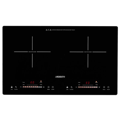 Настільна плита Ardesto ICS-B218, Black, 1800+1300W, 2 конфорки, індукція, таймер