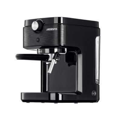 Кавоварка Ardesto ECM-E10B, Black/Silver, 1633W, ріжкова, резервуар 1л.