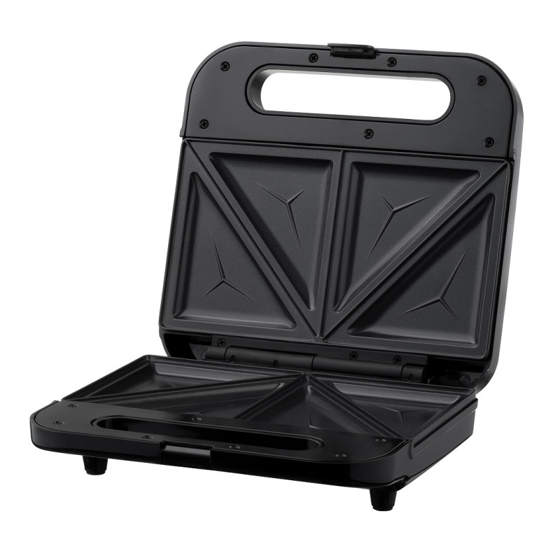 Бутербродниця Ardesto SM-H110BSN, Black, 700Вт, тип пластин: трикутні сендвічі 4шт, антипригарне покриття, індикатор готовності до приготування
