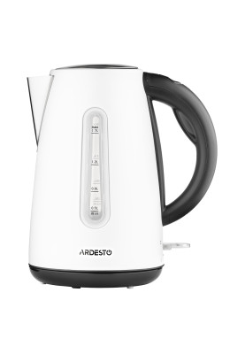 Електрочайник Ardesto EKL-F300W, White, 1.7л, 2150Вт, strix контроль, нерж.сталь