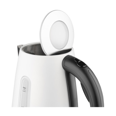 Електрочайник Ardesto EKL-F300W, White, 1.7л, 2150Вт, strix контроль, нерж.сталь