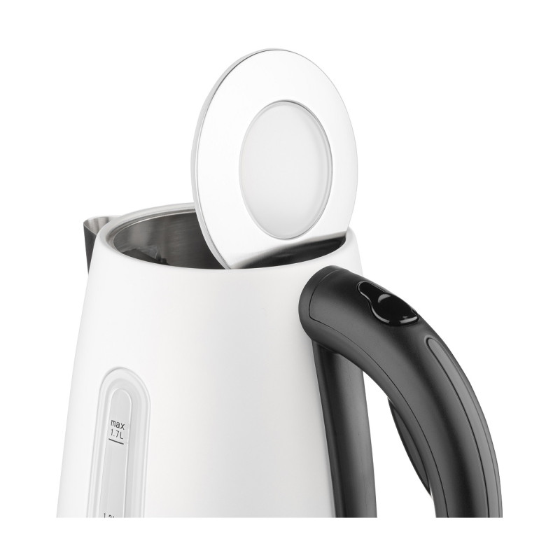 Електрочайник Ardesto EKL-F300W, White, 1.7л, 2150Вт, strix контроль, нерж.сталь