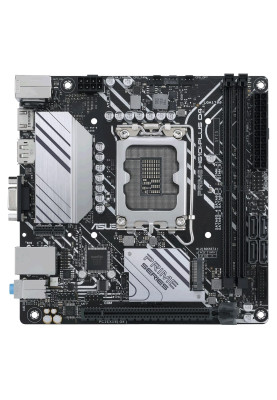 Мат.плата LGA1700, Asus PRIME H610I-PLUS D4-CSM, H610, 2xDDR4, Int.Video(CPU), 4xSATA3, 1xM.2, 1xPCI-E 16x 4.0, 1xM.2 (Key E), ALC997, GLan, 4xUSB3.2/4xUSB2.0, VGA/HDMI/DP, Mini ITX