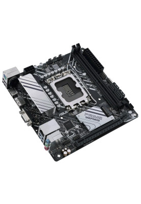 Мат.плата LGA1700, Asus PRIME H610I-PLUS D4-CSM, H610, 2xDDR4, Int.Video(CPU), 4xSATA3, 1xM.2, 1xPCI-E 16x 4.0, 1xM.2 (Key E), ALC997, GLan, 4xUSB3.2/4xUSB2.0, VGA/HDMI/DP, Mini ITX