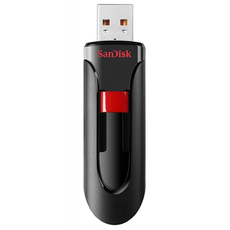 USB Flash Drive 256Gb SanDisk Cruzer Glide, Black/Red (SDCZ60-256G-B35)