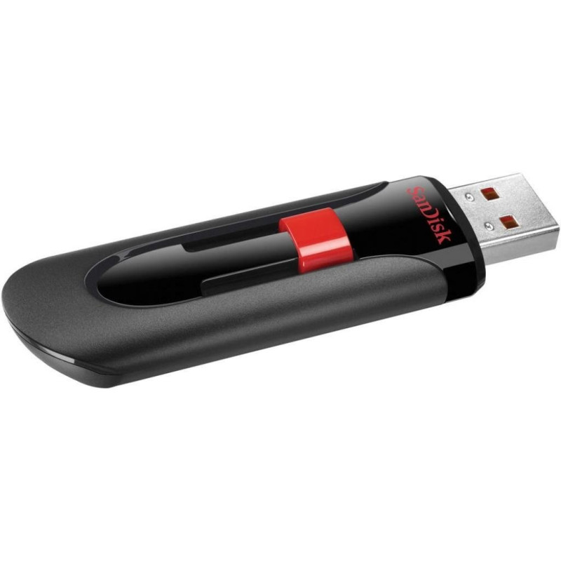 USB Flash Drive 256Gb SanDisk Cruzer Glide, Black/Red (SDCZ60-256G-B35)