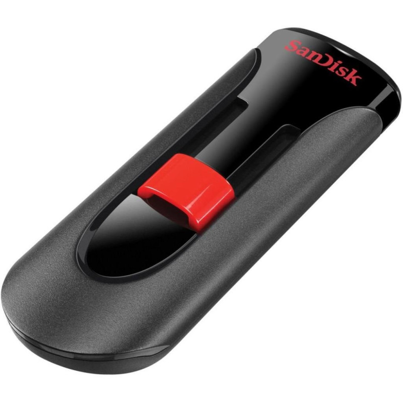 USB Flash Drive 256Gb SanDisk Cruzer Glide, Black/Red (SDCZ60-256G-B35)