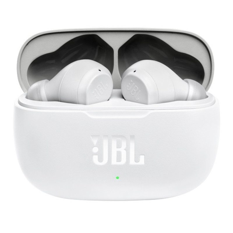 Навушники JBL Wave 200TWS, White, Bluetooth, мікрофон, чохол з функцією зарядки, технологія "Pure Bass" (JBLW200TWSWHT)