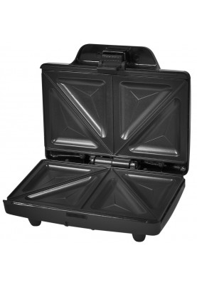 Бутербродниця Liberton LSM-7510, Black/Gray, 750W, пластини трикутні сендвічі 4шт, антипригарне покриття, індикатор готовності