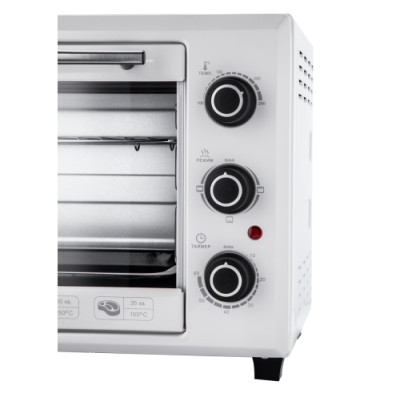 Електродуховка Liberton LEO-351 White, 1800W, 35 л, механічне керування, таймер, 3 режими нагрівання