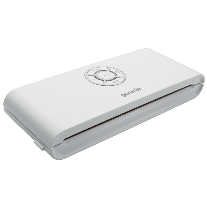 Вакуумний пакувальник Gorenje VS120W, White, 120W, електронне управління, функція запаювання та вакуумування