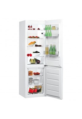 Холодильник Indesit LI7 S1E W, White, двокамерний, загальний об'єм 308L, корисний об'єм 197L/111L, A+, 176.3x59.5x65.5 см